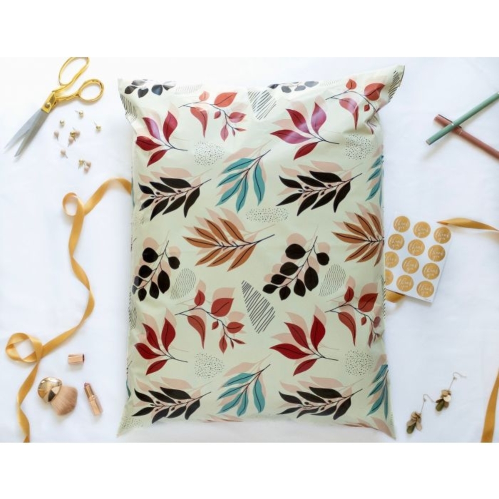 10 19" By 24" Fall Leaves Pollymailers